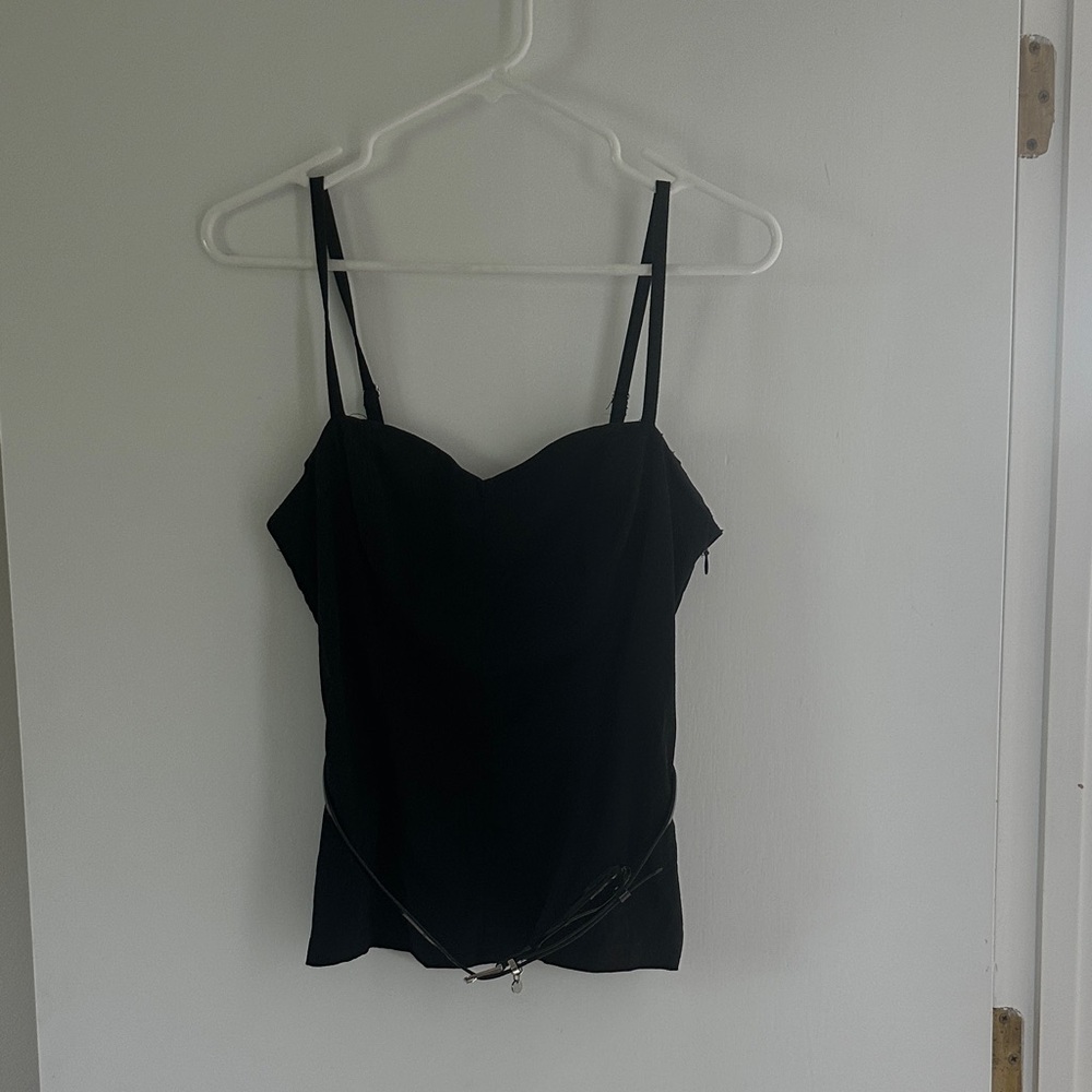 Guess Black Fitted Bustier Bodysuit